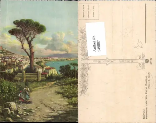 549807,Künstler AK G. Carelli Neapel Napoli Villa Patrizi Posillipo