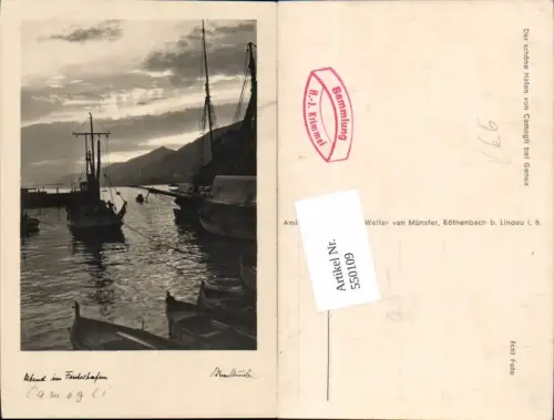 550109,Italy Foto-AK Camogli Genua Genova pub Walter von Münster Röthenbach Lindau