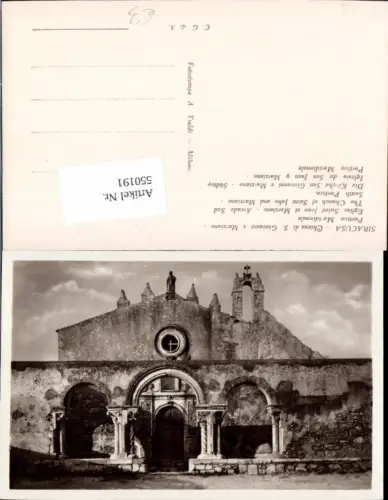 550191,Italy Siracusa Chiesa di San Giovanni