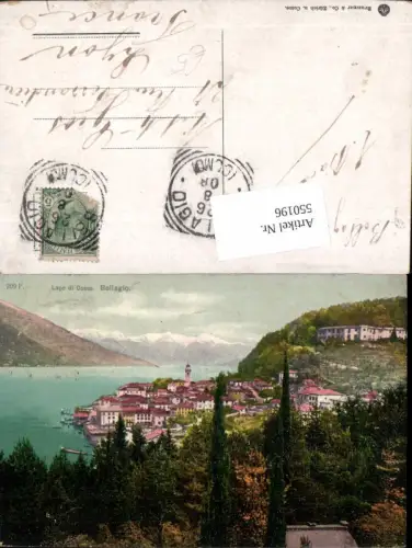 550196,Italy tolle AK Lago di Como Bellagio