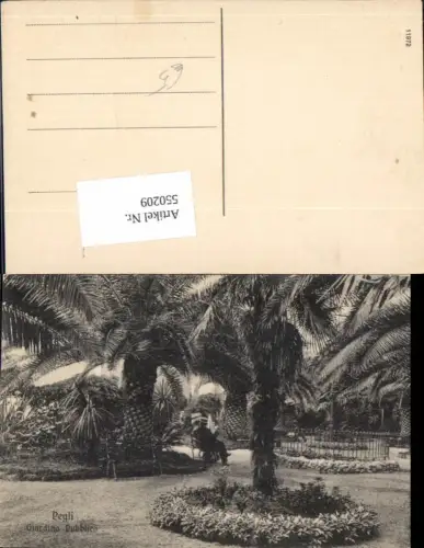 550209,Italy Pegli Palmen Garten bei Genua Genova