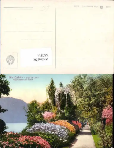 550214,Italy Tremezzo Villa Carlotta Lago do Como Comersee park pub Brunner 13121