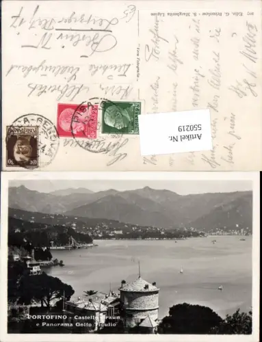 550219,Italy Portofino bei Genua Genova Castello Braun