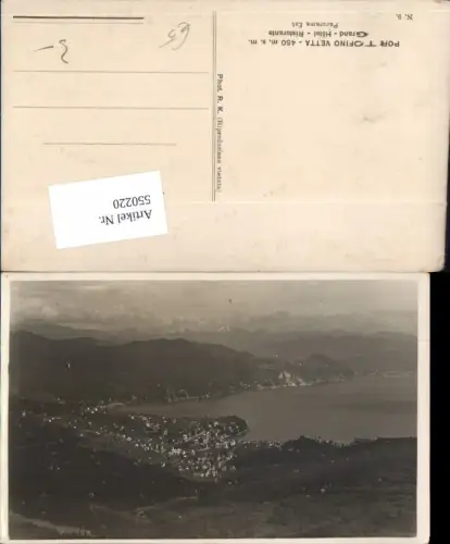 550220,Italy tolle Foto-AK Portofino b. Genua Genova vetta Grand Hotel