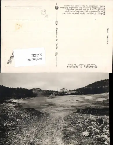 550222,Italy tolle Foto-AK Solfatra di Pozzuli Pozzuoli Neapel Napoli Vulkan