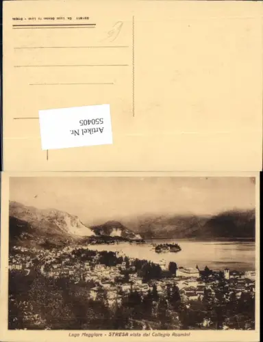 550405,Lago Maggiore Stresa Collegio Rosmini