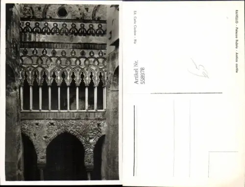 558978,Italy Ravello Palazzo Rufolo Antico cortile