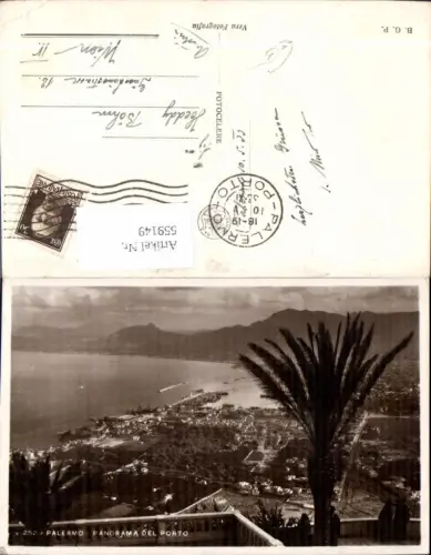 559149,Italy Palermo Panorama del Porto Hafen