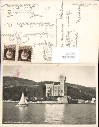 559162,Italy Trieste Triest Castello Miramare Segelboot Boot