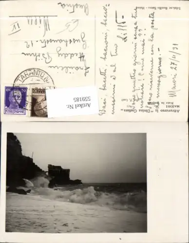 559185,Italy Maiori Mare in tempesta Attraverso la Divina Costiera Ruine Felsen Küste