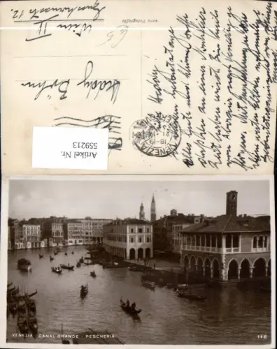 559213,Italy Venezia Venedig Canal Grande Pescheria Gondel