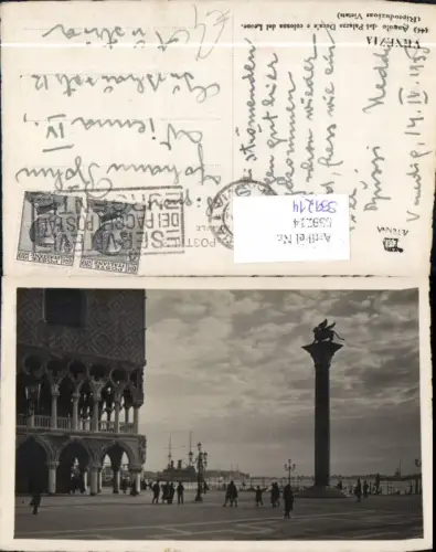 559214,Italy Venezia Venedig Angolo del Palazzo Ducale e colonna del Leone