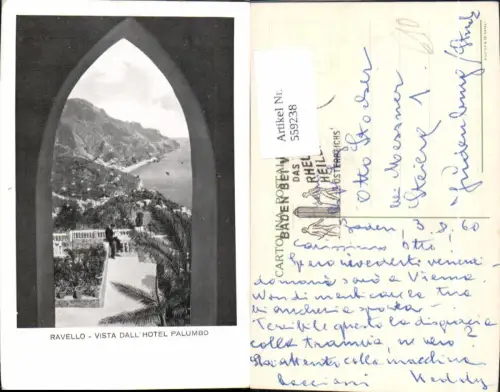 559238,Italy Ravello Vista dall Hotel Palumbo Fenster