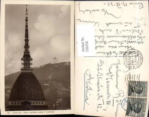 559250,Italy Torino Mole Antonelliana E Superga Turm Turmspitze