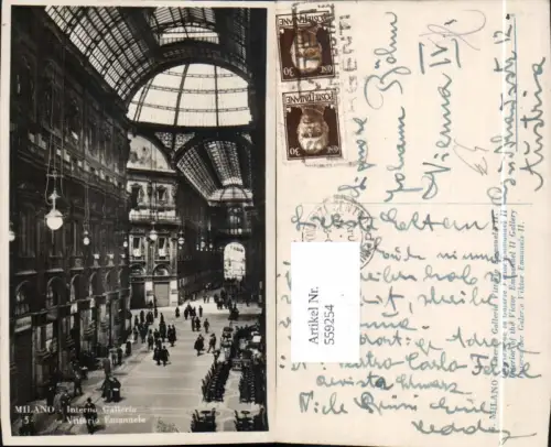 559254,Italy Milano Mailand Interno Galleria Vittorio Emanuele