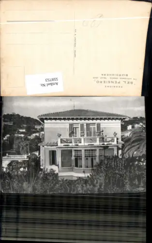 559753,Italy Bordighera Pensione Bel Pensiero Haus Villa Pension
