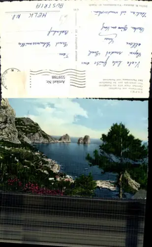 559788,Italy Capri Panorama con Faraglioni