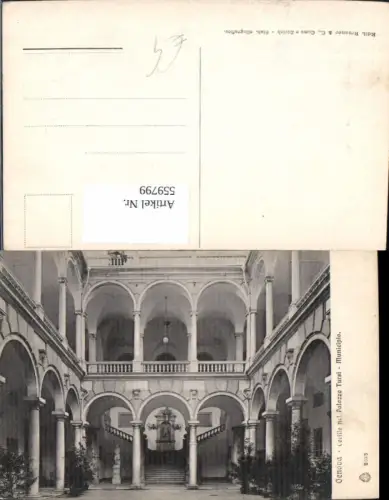 559799,Italy Genova Genua Cortile nel Palazzo Tursi Municipio Innenhof Säulengang