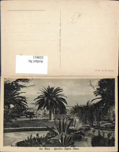 559811,Italy San Remo Sanremo Giardini Regina Elena Park Garten Palme
