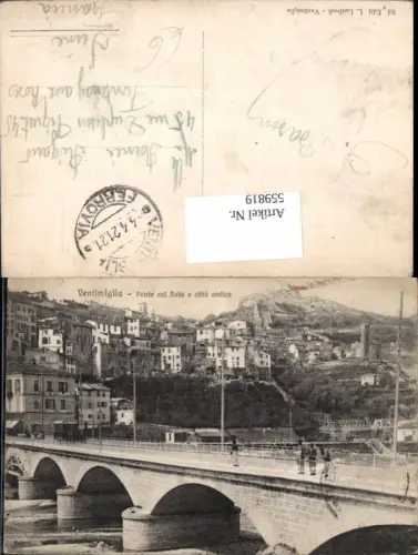 559819,Italy Ventimiglia Ponte sul Roia e citta antica Brücke