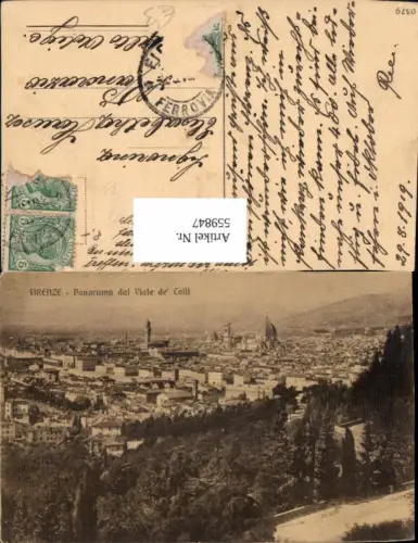 559847,Italy Firenze Florenz Panorama dal Viale de Colli