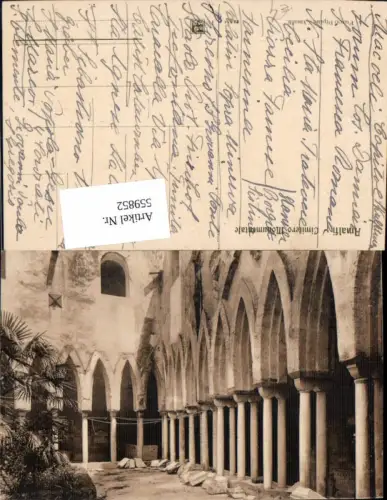 559852,Italy Amalfi Cimitero Monumentale Säulengang Friedhof