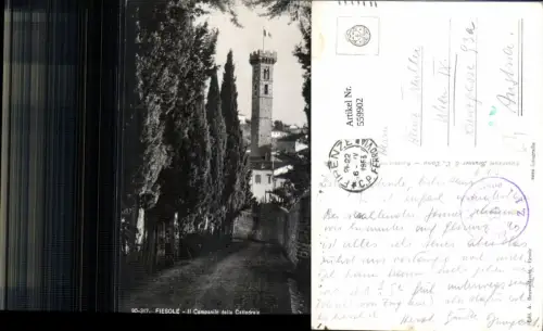 559902,Italy Fiesole Il Campanile della Cattedrale Turm Kathedrale