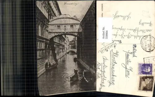 559904,Italy Venezia Venedig Ponte d Sospiri Brücke Gondel