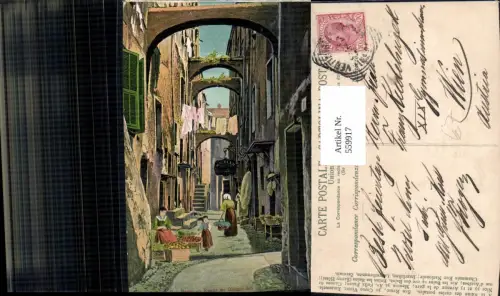 559917,Künstler Ak Italy San Remo Sanremo Ruelle du Giuoco sos Gasse