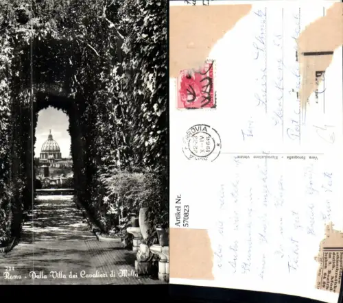 570823,Rom Roma Dalla Villa di Cavalieri di Malta Park Italy