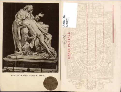 570832,Rom Roma La Pieta Capella Corsini Statue Italy