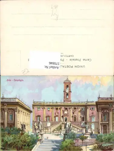 570846,Künstler Ak Rom Roma Campidoglio Italy