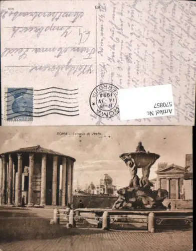 570857,Rom Roma Tempio di Vesta Tempel Brunnen Italy