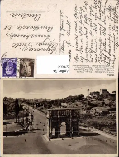 570858,Rom Roma Arco di Costantino Konstatnin-Bogen Triumphsstraße Italy