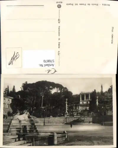 570870,Italy Roma Rom Pincio da Piazza del Popolo Brunnen