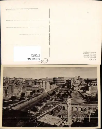 570872,Italy Roma Rom Via dell Impero Straße Blick Kolosseum