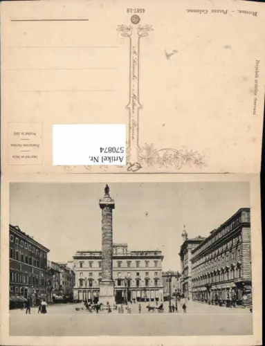 570874,Italy Roma Rom Piazza Colonna Statue
