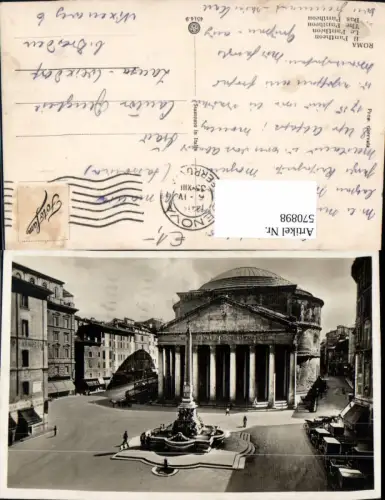 570898,Italy Roma Rom Il Pantheon Brunnen