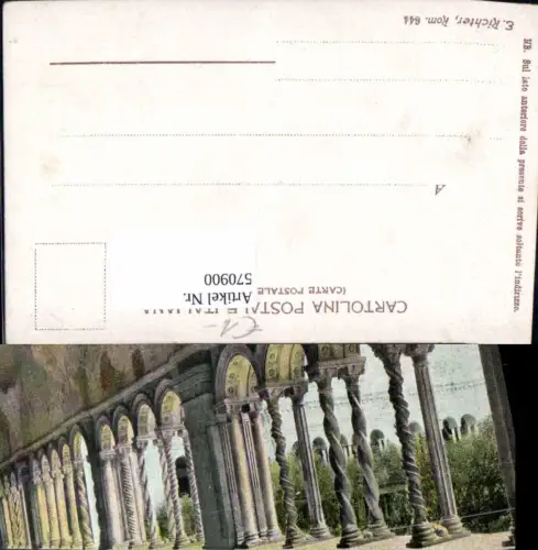 570900,Italy Roma Rom Chiostro di S. Paolo Kreuzgang Kirche Kloster pub Ernesto Richter 644