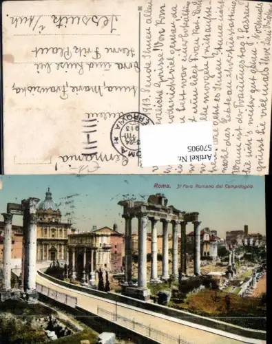 570905,Italy Roma Rom Il Foro Romano dal Campidoglio Antike Forum