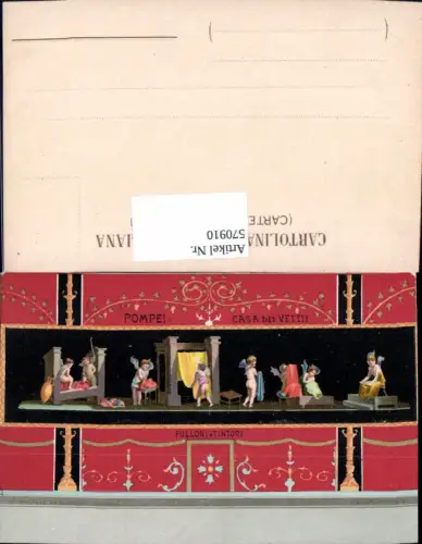 570910,Künstler Ak Italy Pompei Casa dei Vettii Fulloni Tintori Engel