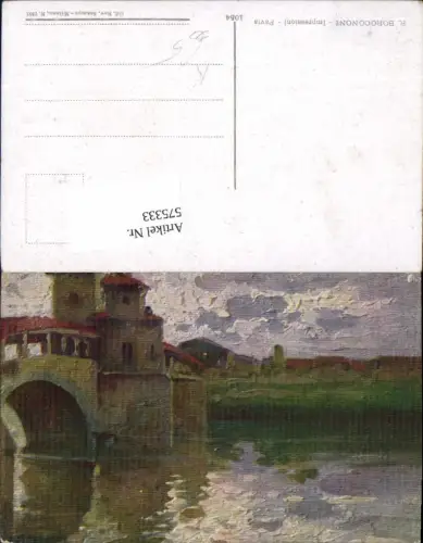 575333,Künstler AK R. Borgognoni Pavia Impressioni