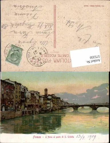 575350,Firenze Florenz Arno al Ponte San Trinita