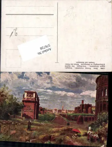 576728,Künstler AK C. Wuttke Rom Roma Forum romanum