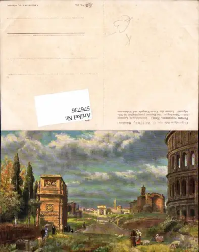 576736,Künstler AK C. Wuttke Rom Roma