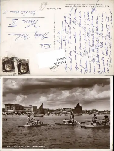 578769,Riccione Calmo Mare Boote Segelschiff