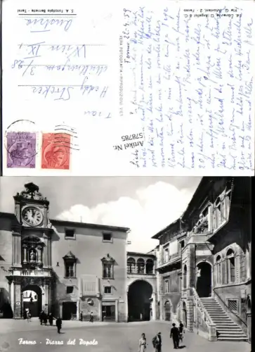 578785,Fermo Uhr Platz Piazza del Popolo