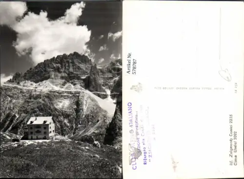 578787,Belluno Cortina Rifugio alla Croda die Toni Comici Dolomiten