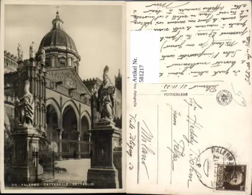 581217,Palermo Cattedrale Dettalglio Italy