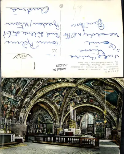581239,Assisi Basilica S. Francesco La Crociera St Franziskuskirche Kreuz Italy